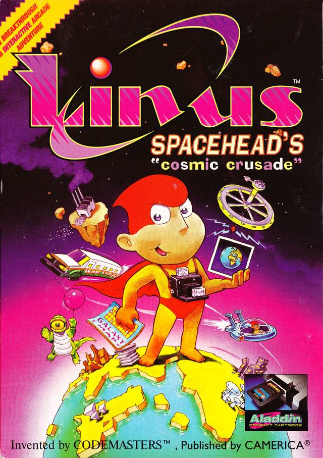 Linus Spacehead's Cosmic Crusade (Aladdin) - (NES) Nintendo Entertainment System Video Games Camerica   