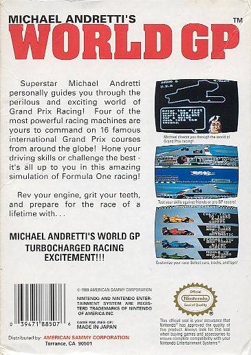 Michael Andretti's World Grand Prix - (NES) Nintendo Entertainment System [Pre-Owned] Video Games American Sammy   