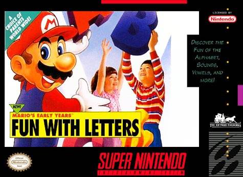 Mario's Early Years: Fun with Letters - (SNES) Super Nintendo [Pre-Owned] Video Games Software Toolworks   