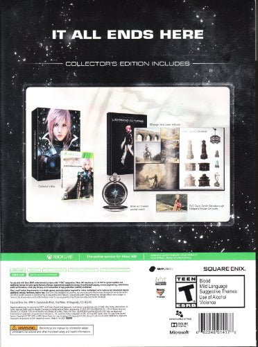 Lightning Returns Final Fantasy XIII Collector's Edition - (360) Xbox 360 Video Games Square Enix   