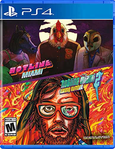 Hotline Miami & Hotline Miami 2: Wrong Number - PlayStation 4 Video Games Devolver Digital   