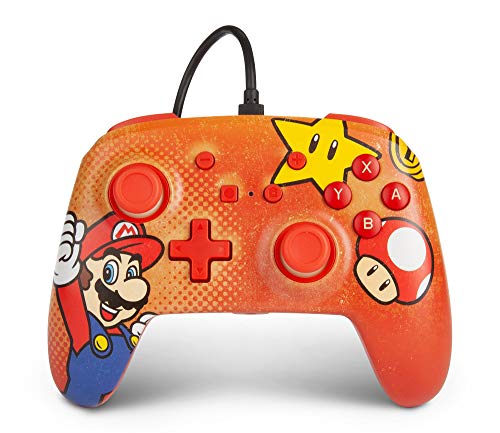 PowerA Enhanced Wired Controller (Mario Vintage) - (NSW) Nintendo Switch Accessories PowerA   