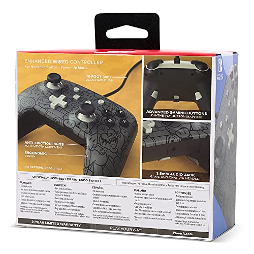 PowerA Enhanced Wired Controller (Power-Up Mario) - (NSW) Nintendo Switch Accessories PowerA   