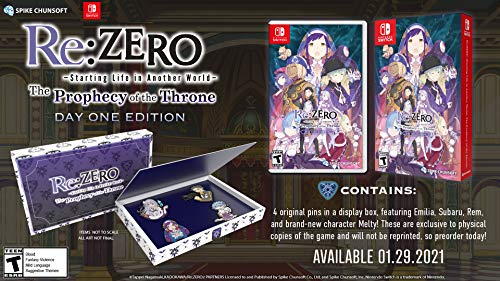 Re:ZERO – The Prophecy of the Throne Day One Edition – (NSW) Nintendo Switch Video Games Spike Chunsoft   