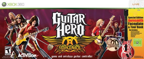 Guitar Hero Wireless Guitar Controller (Aerosmith) - Xbox 360 [Pre-Owned] Video Games ACTIVISION   