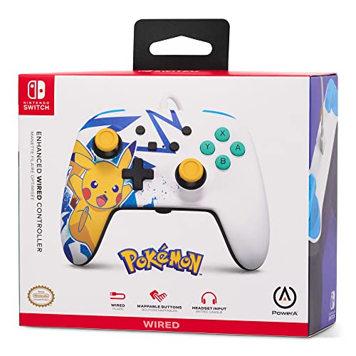 PowerA Enhanced Wired Controller (Pikachu High Voltage) - (NSW) Nintendo Switch ACCESSORIES PowerA   