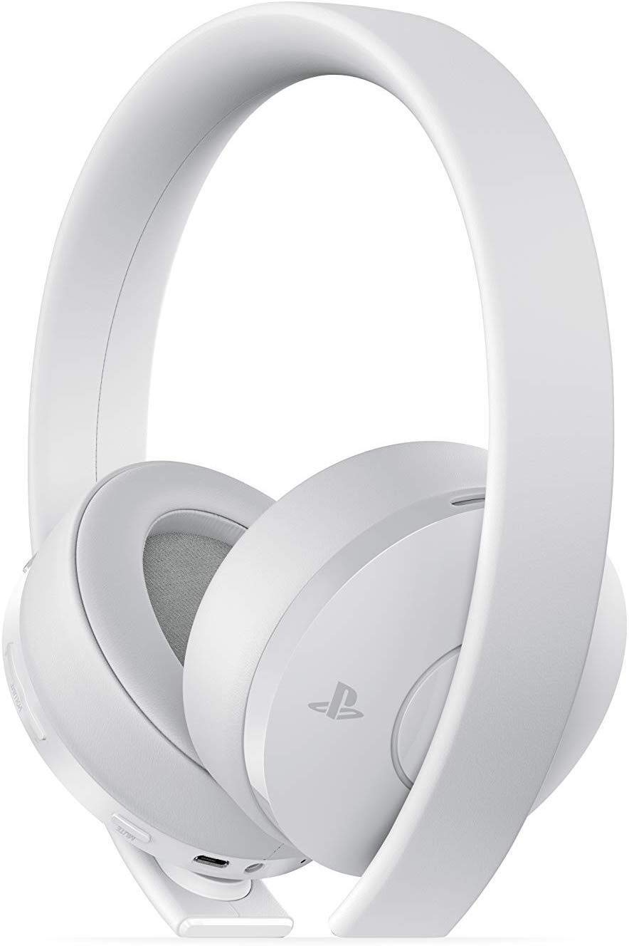 PlayStation Gold Wireless Headset White - PlayStation 4 Accessories SONY   