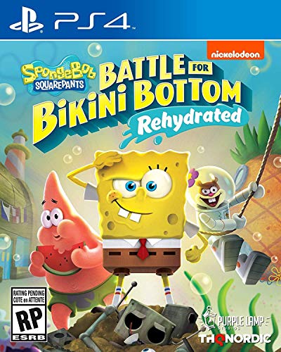 Spongebob Squarepants: Battle for Bikini Bottom - Rehydrated - PlayStation 4 Video Games THQ Nordic   