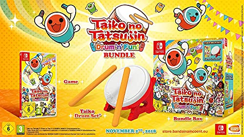 Taiko No Tatsujin: Drum 'n' Fun! Bundle - (NSW) Nintendo Switch (European Import) Video Games BANDAI NAMCO Entertainment   