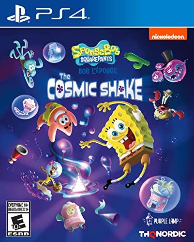 Spongebob Squarepants: The Cosmic Shake - (PS4) PlayStation 4 Video Games THQ Nordic   