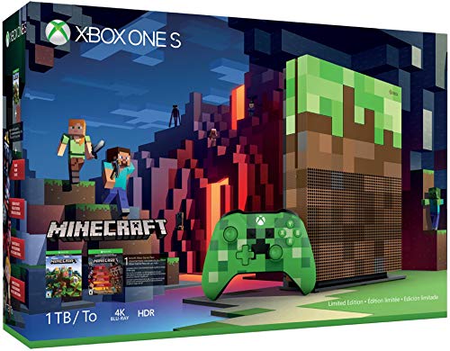 Xbox One S 1TB Limited Edition Console - Minecraft Bundle - (XB1) Xbox One [Pre-Owned] Consoles Microsoft   