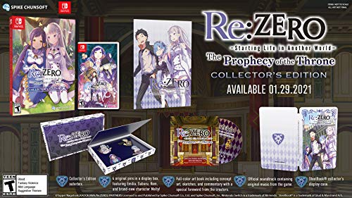 Re:ZERO - The Prophecy of the Throne Collector's Edition - (NSW) Nintendo Switch Video Games Spike Chunsoft   