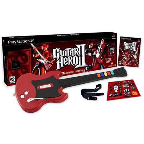 Guitar Hero 2 With Wired Guitar Controller Bundle - (PS2) PlayStation 2 Video Games ACTIVISION   