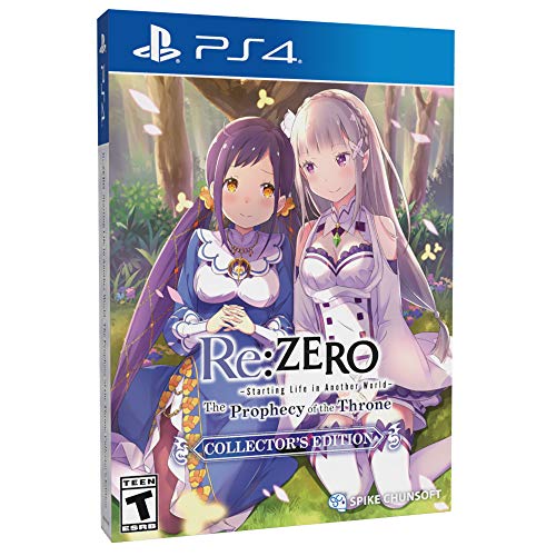 Re:ZERO – The Prophecy of the Throne Collector’s Edition – (PS4) PlayStation 4 Video Games Spike Chunsoft   