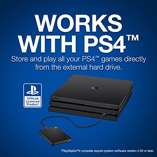 Seagate Game Drive for PS4 Systems 2TB External Hard Drive Portable HDD – USB 3.0,  - (PS4) PlayStation 4 Accessories Seagate   