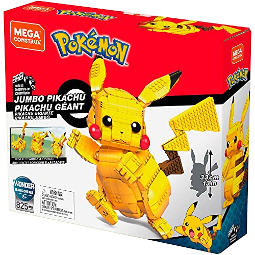 Mega Construx Pokemon Jumbo Pikachu Construction Set Toy Mega   