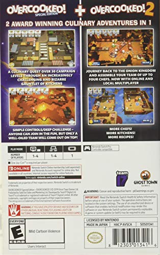 Overcooked! Special Edition + Overcooked! 2 - (NSW) Nintendo Switch Video Games Team 17   