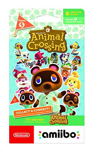 Animal Crossing Cards - Series 5 (Pack of 6 cards) - Nintendo Amiibo Amiibo Nintendo   