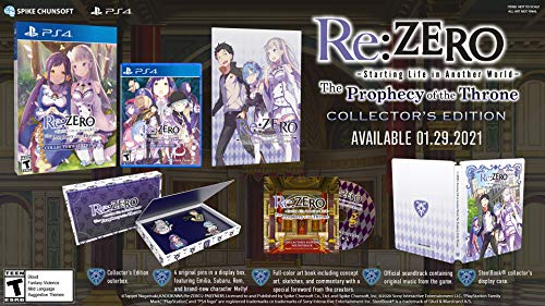 Re:ZERO – The Prophecy of the Throne Collector’s Edition – (PS4) PlayStation 4 Video Games Spike Chunsoft   