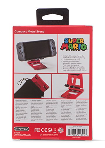 PowerA Compact Metal Stand (Super Mario) - (NSW) Nintendo Switch Accessories PowerA   