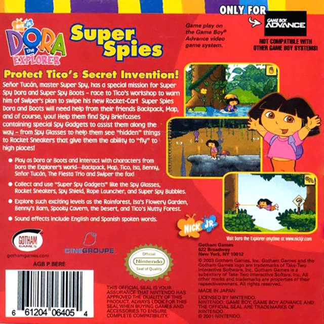 Dora the Explorer: Super Spies - (GBA) Game Boy Advance Video Games Gotham Games   