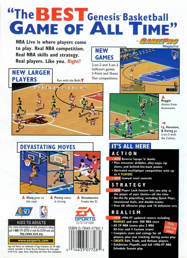 NBA Live 97 - (SG) SEGA Genesis [Pre-Owned] Video Games EA Sports   