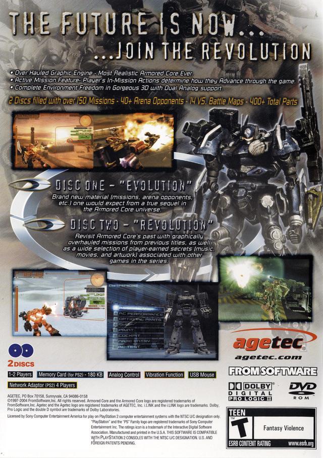 Armored Core: Nexus - (PS2) PlayStation 2 Video Games Agetec   