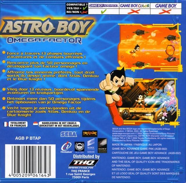 Astro Boy: Omega Factor - (GBA) Game Boy Advance [Pre-Owned] (European Import) Video Games Sega   