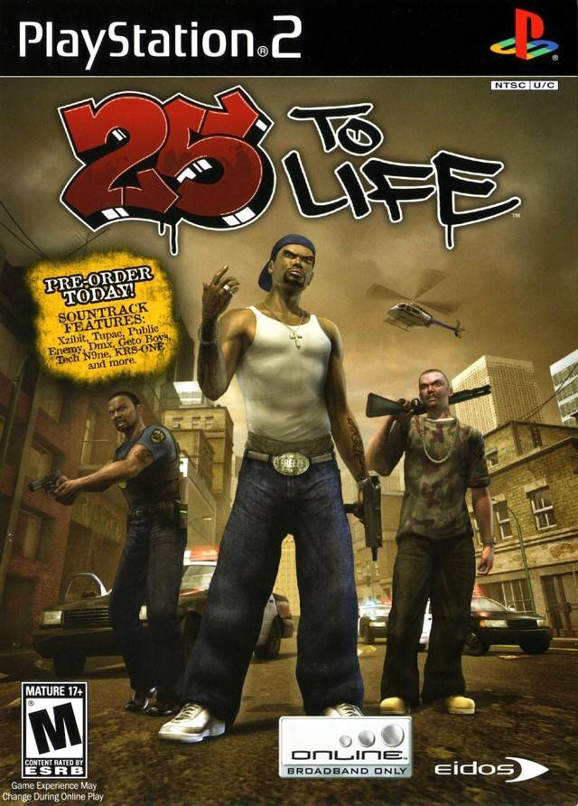 25 to Life (With Bonus  Music CD) - (PS2) PlayStation 2 [Pre-Owned] Video Games Eidos Interactive   