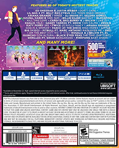 Just Dance 2020 - (PS4) PlayStation 4 Video Games Ubisoft   