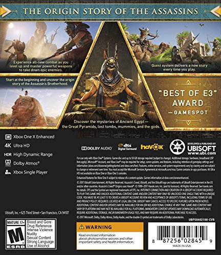 Assassin's Creed Origins - (XB1) Xbox One [Pre-Owned] Video Games Ubisoft   