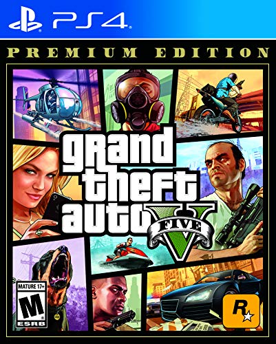 Grand Theft Auto V Premium Edition - (PS4) Playstation 4 Video Games Rockstar Games   