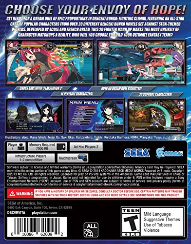 Dengeki Bunko: Fighting Climax - (PSV) PlayStation Vita [Pre-Owned] Video Games SEGA   