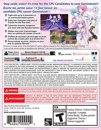 Hyperdimension Neptunia Re;Birth2: Sisters Generation - (PSV) PlayStation Vita [Pre-Owned] Video Games Idea Factory   