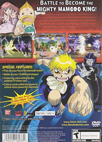 Zatchbell Mamodo Battles - (PS2) PlayStation 2 Video Games BANDAI NAMCO Entertainment   