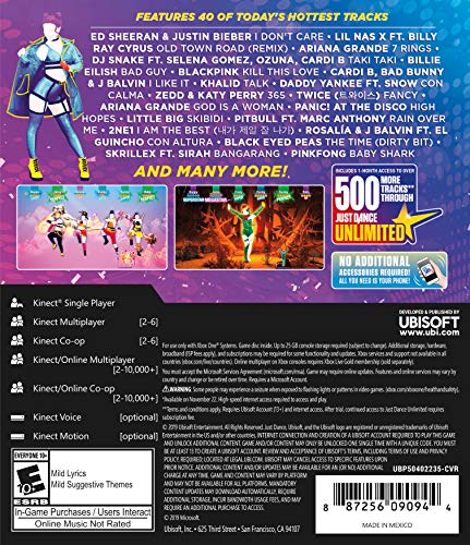 Just Dance 2020 - (XB1) Xbox One Video Games Ubisoft   