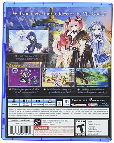 Fairy Fencer F: Advent Dark Force - (PS4) PlayStation 4 [Pre-Owned] Video Games Idea Factory   