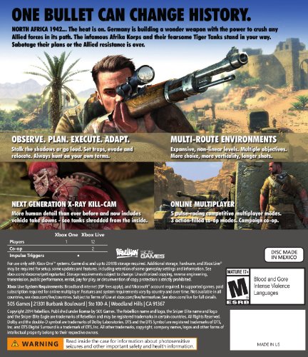 Sniper Elite III - (XB1) Xbox One Video Games 505 Games   