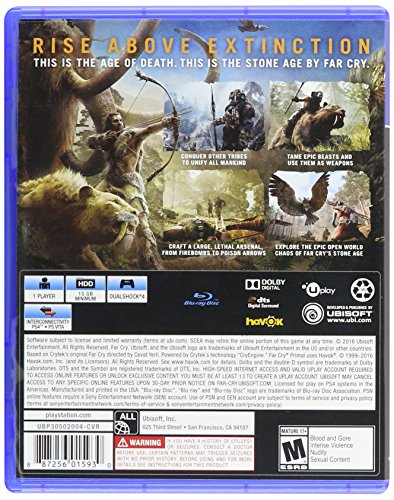 Far Cry Primal - (PS4) PlayStation 4 Video Games Ubisoft   