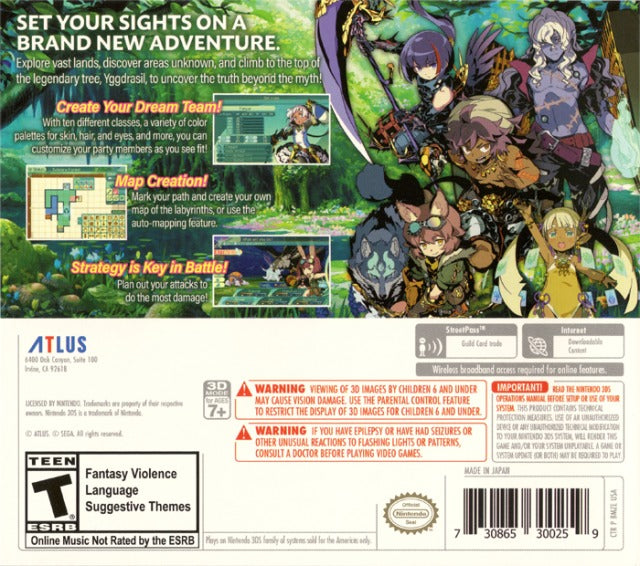 Etrian Odyssey V: Beyond the Myth (Launch Edition) - (3DS) Nintendo 3DS Video Games Atlus   