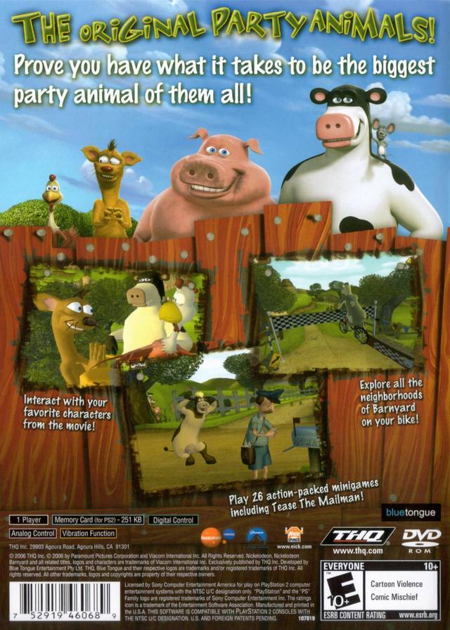 Barnyard - (PS2) PlayStation 2 [Pre-Owned] Video Games THQ   