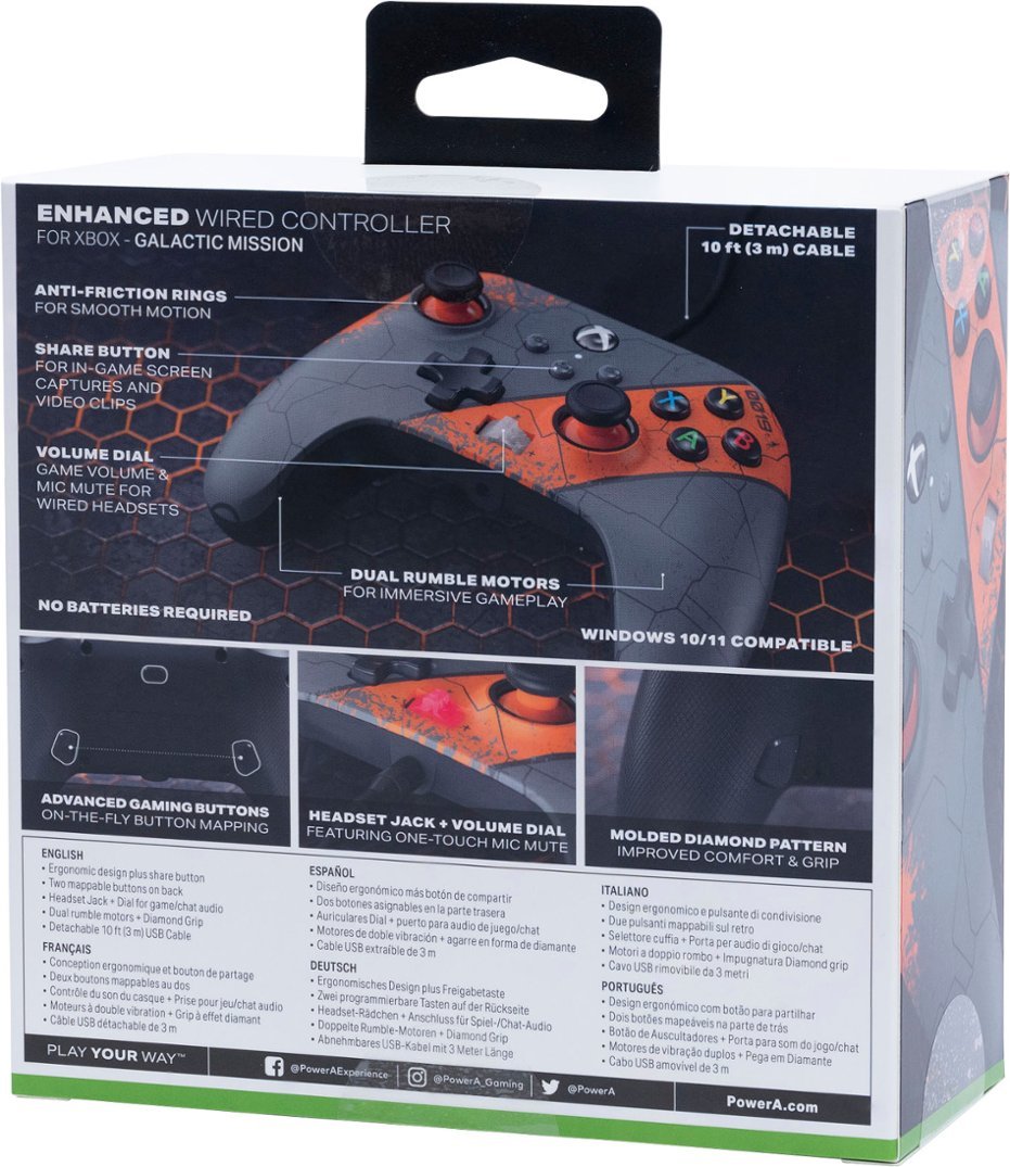 PowerA Enhanced Wired Controller (Galactic Mission) - (XSX) Xbox Series X Accessories PowerA   