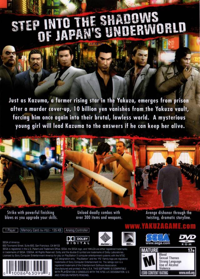 Yakuza - (PS2) PlayStation 2 [Pre-Owned] Video Games Sega   