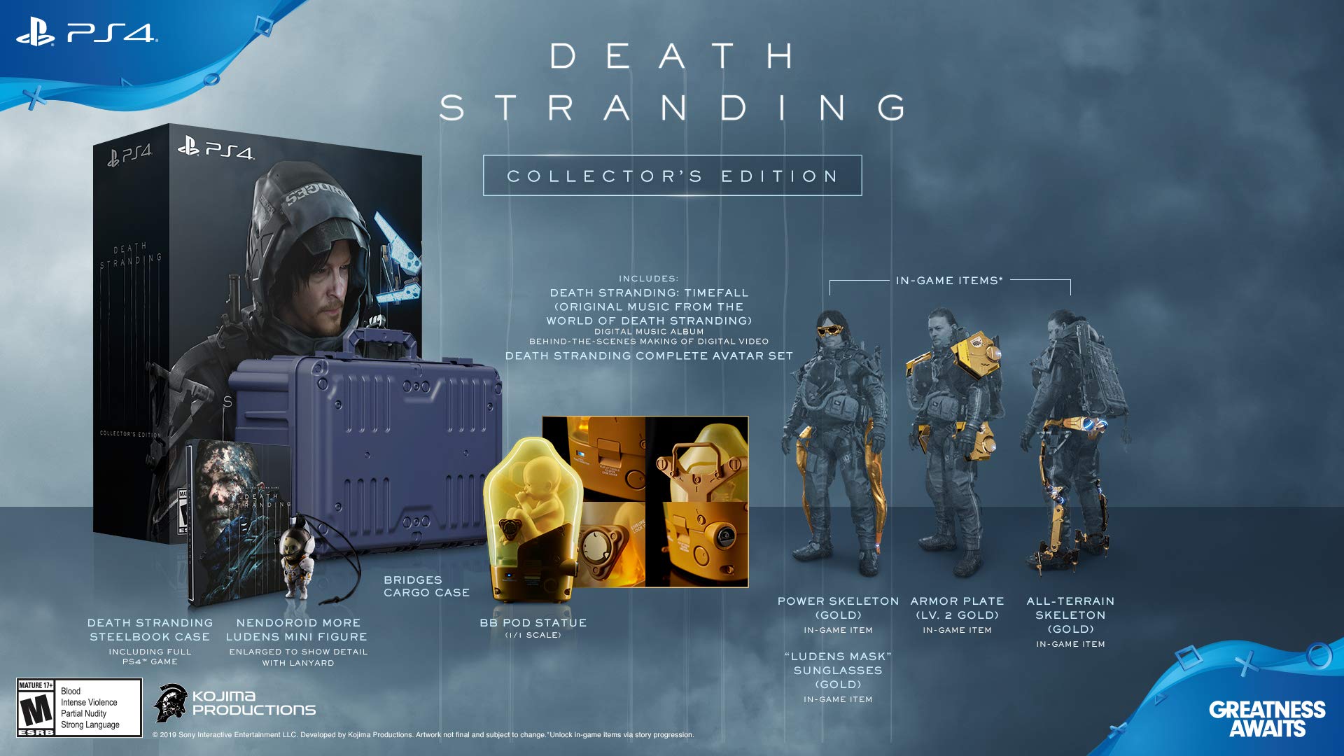 Death Stranding Collector's Edition - (PS4) PlayStation 4 Video Games Kojima Productions   