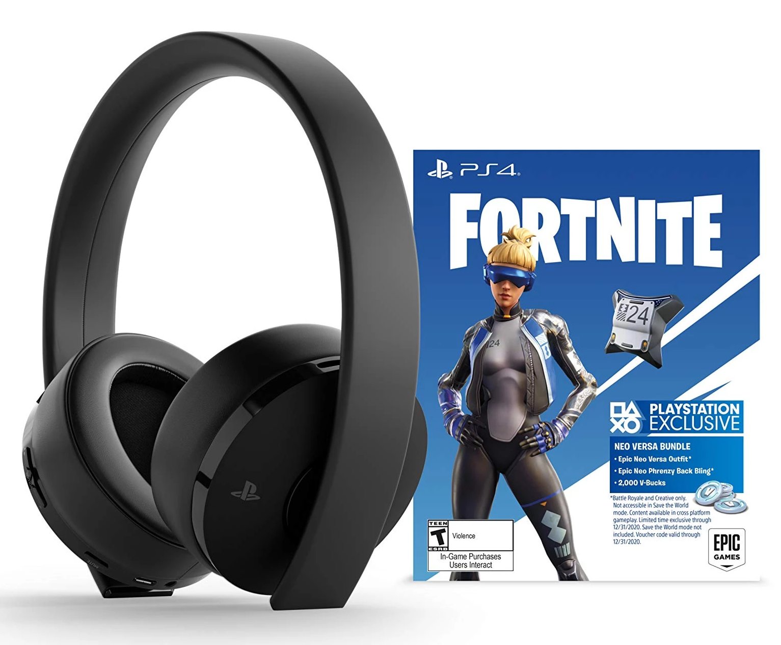 SONY PlayStation 4 Gold Wireless Headset Fortnite - (PS4) PlayStation 4 Accessories Sony   