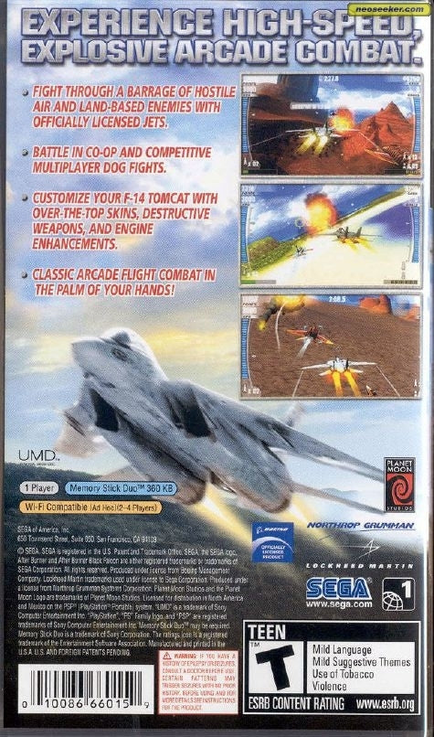 After Burner: Black Falcon - Sony PSP Video Games Sega   