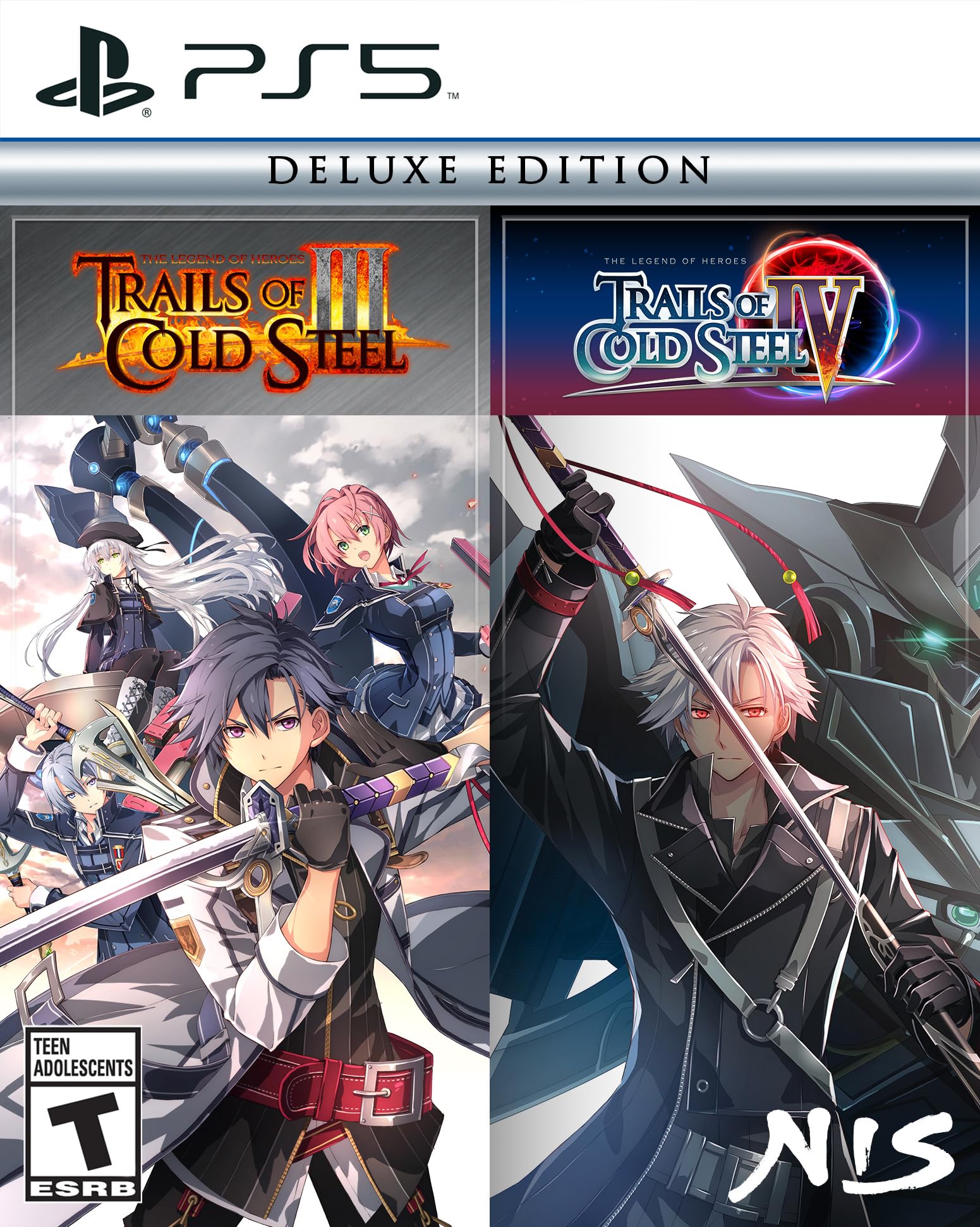 The Legend of Heroes: Trails of Cold Steel III & IV: Deluxe Edition - (PS5) PlayStation 5 Video Games NIS America   