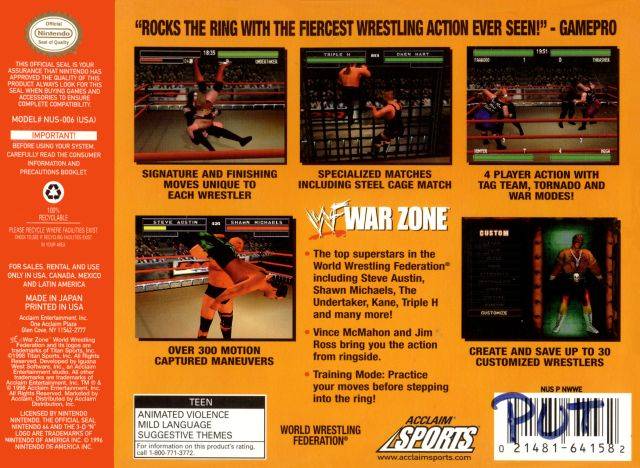 WWF War Zone - (N64) Nintendo 64 [Pre-Owned] Video Games Acclaim   