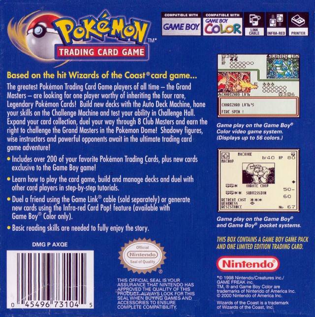 Pokemon Trading Card Game - (GBC) Game Boy Color [Pre-Owned] Video Games Nintendo   