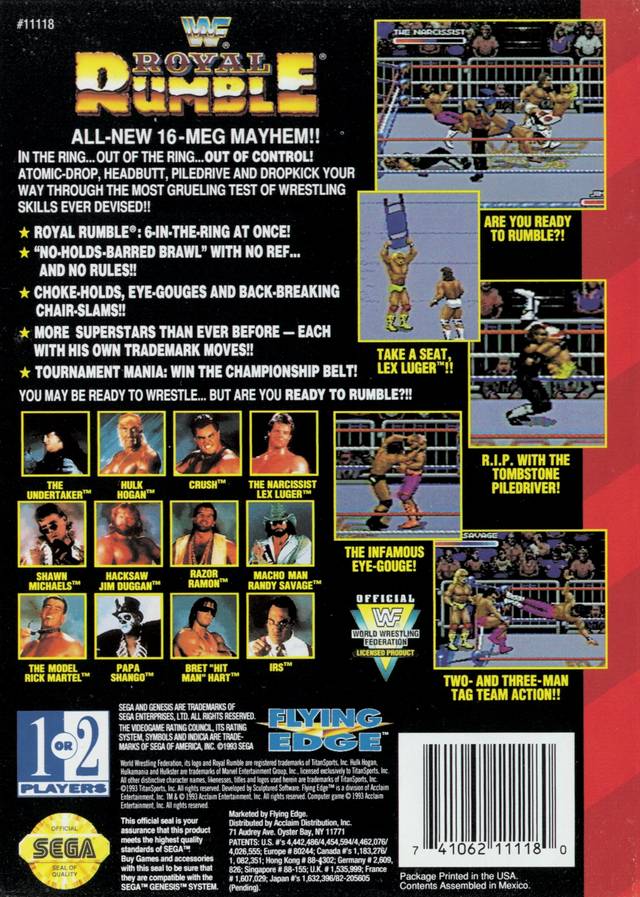 WWF Royal Rumble - (SG) SEGA Genesis [Pre-Owned] Video Games Flying Edge   